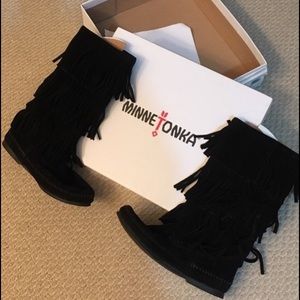 Minnetonka suede boots
